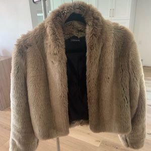 Trouve Faux Fur Jacket